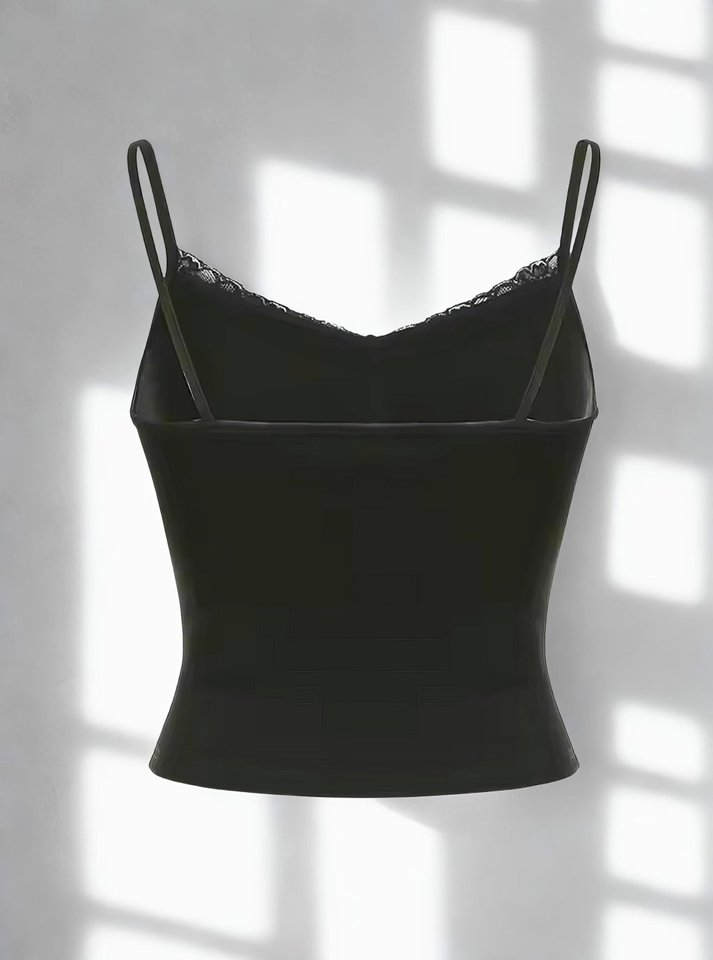 Y2K Lace V-Neck Crop Top: Retro Summer Camisole Mall goth alt emo
