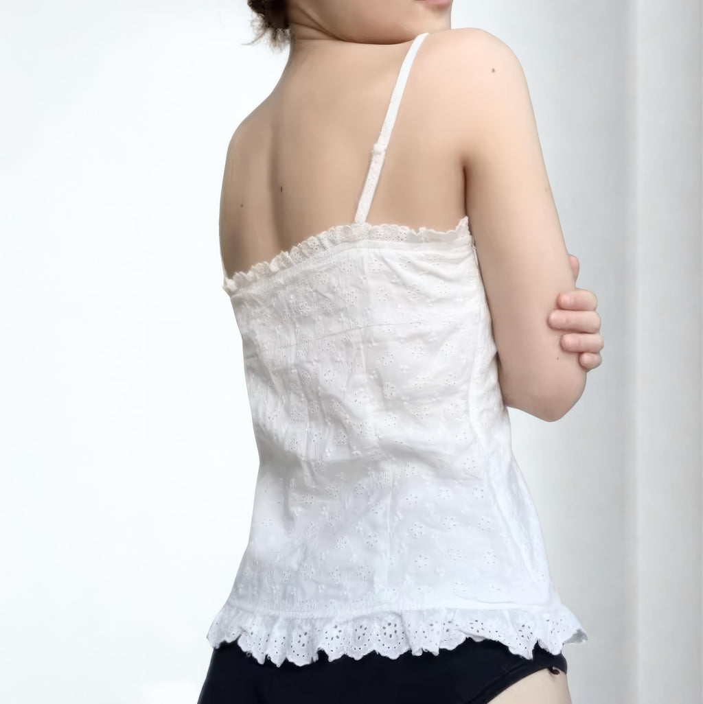 90s Floral Crop Top: Fairy Grunge Frill V-Neck Y2K Tee Mall goth alt emo