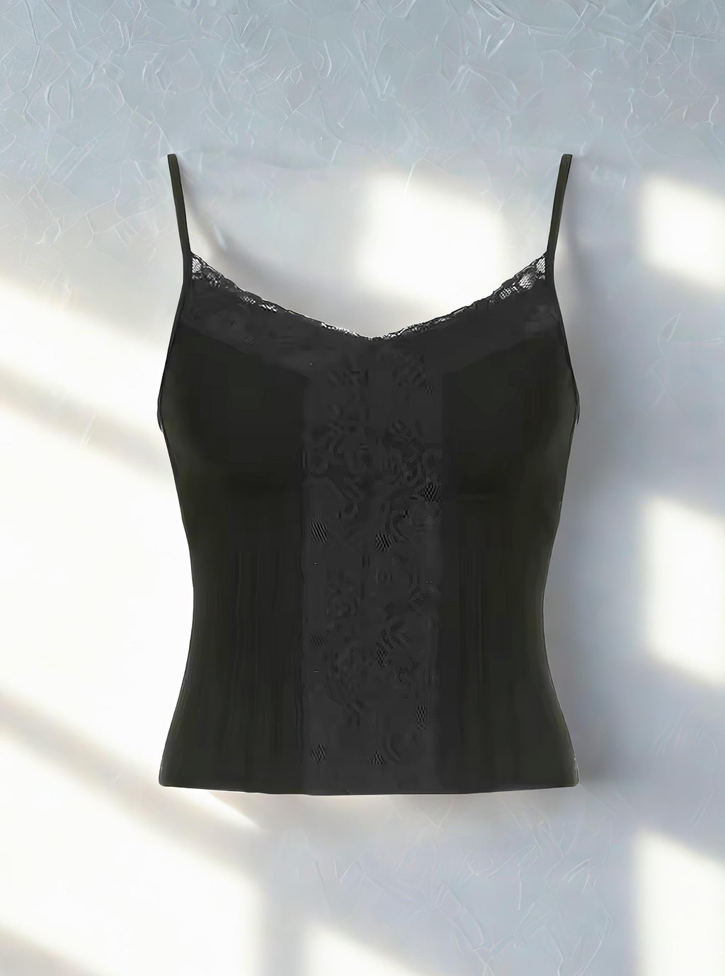 Y2K Lace V-Neck Crop Top: Retro Summer Camisole Mall goth alt emo