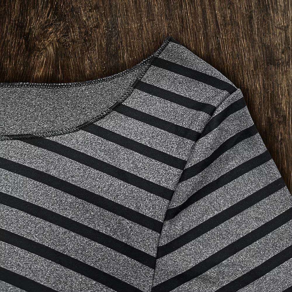 Y2K Striped Long Sleeve T-Shirt: Korean Slim Fit Top Streetwear Goth Emo Alt Edgy