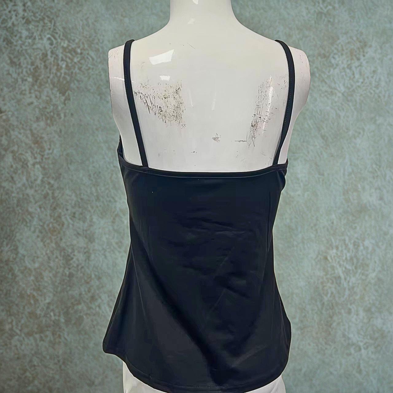 Y2K Vintage Black Suspender Top, Harajuku Flower Print Rivet Camis Gothic Summer Streetwear